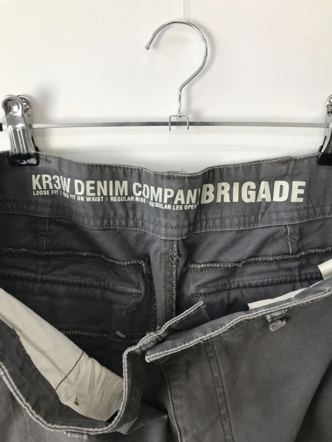 KR3W Brigade Gray Cargo Shorts 상품이미지6