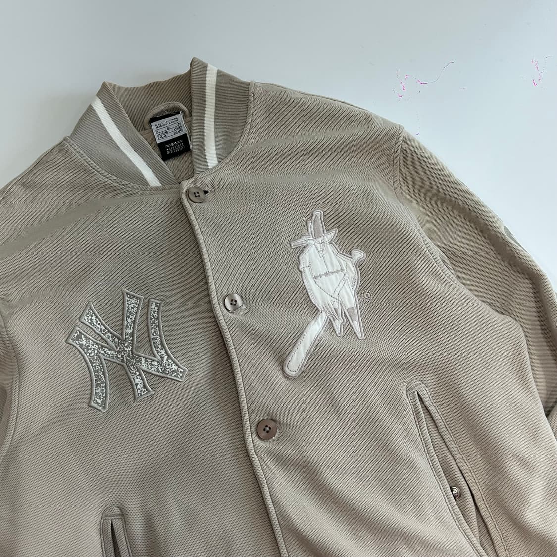 나이키X MLB bombers 애쉬베이지 야구점퍼 상품이미지4