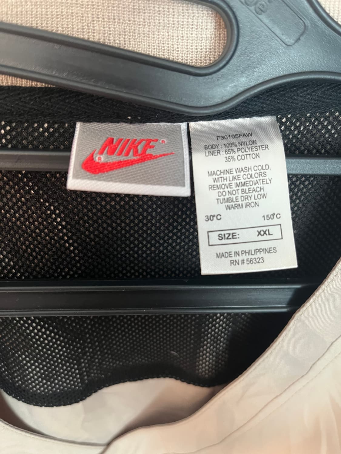 00s 나이키 빅스우시 바람막이 웜업 베이지 [2XL] 상품이미지4