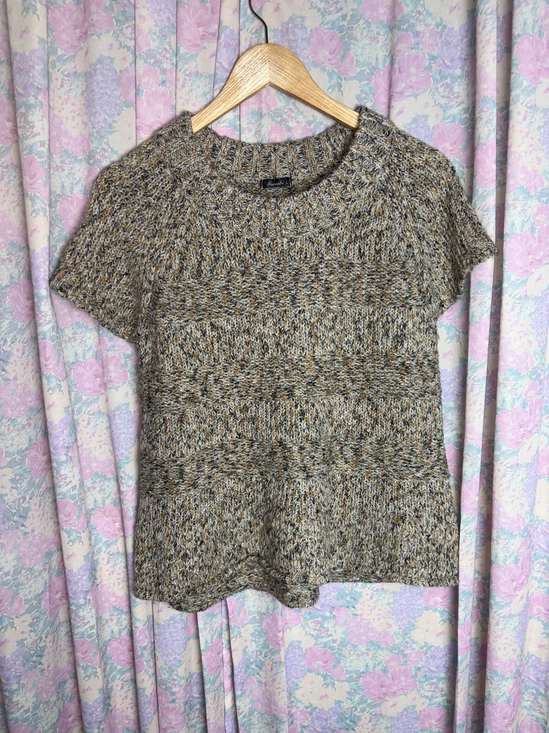 베이지 보카시 반소매 니트 상품이미지6