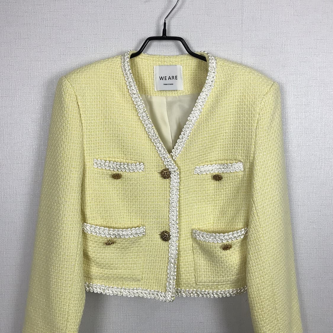 WE ARE 위아 트위드 크롭 숏 자켓 상품이미지2