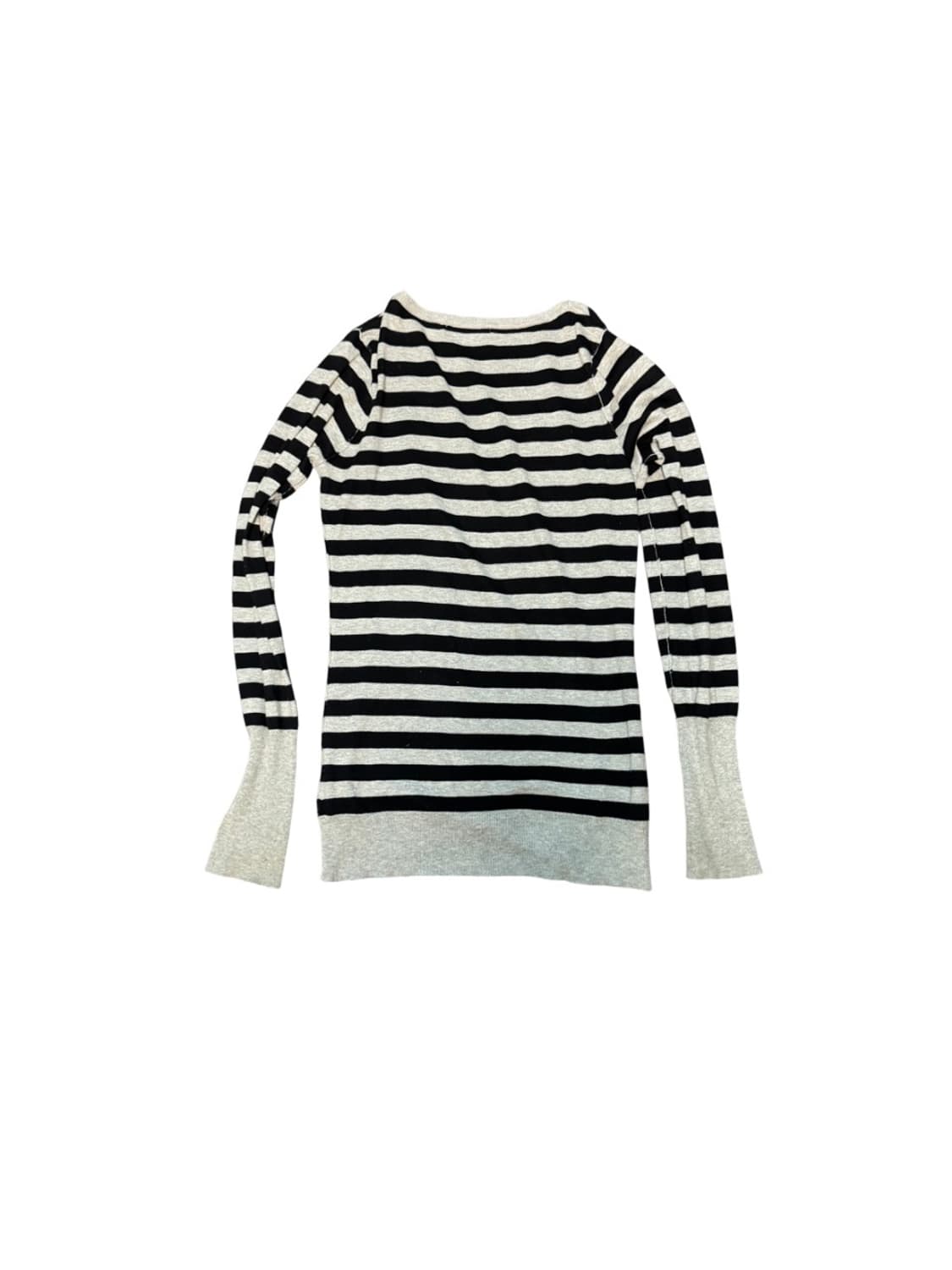 Stripe Design V-Neck Long Sleeve 상품이미지3