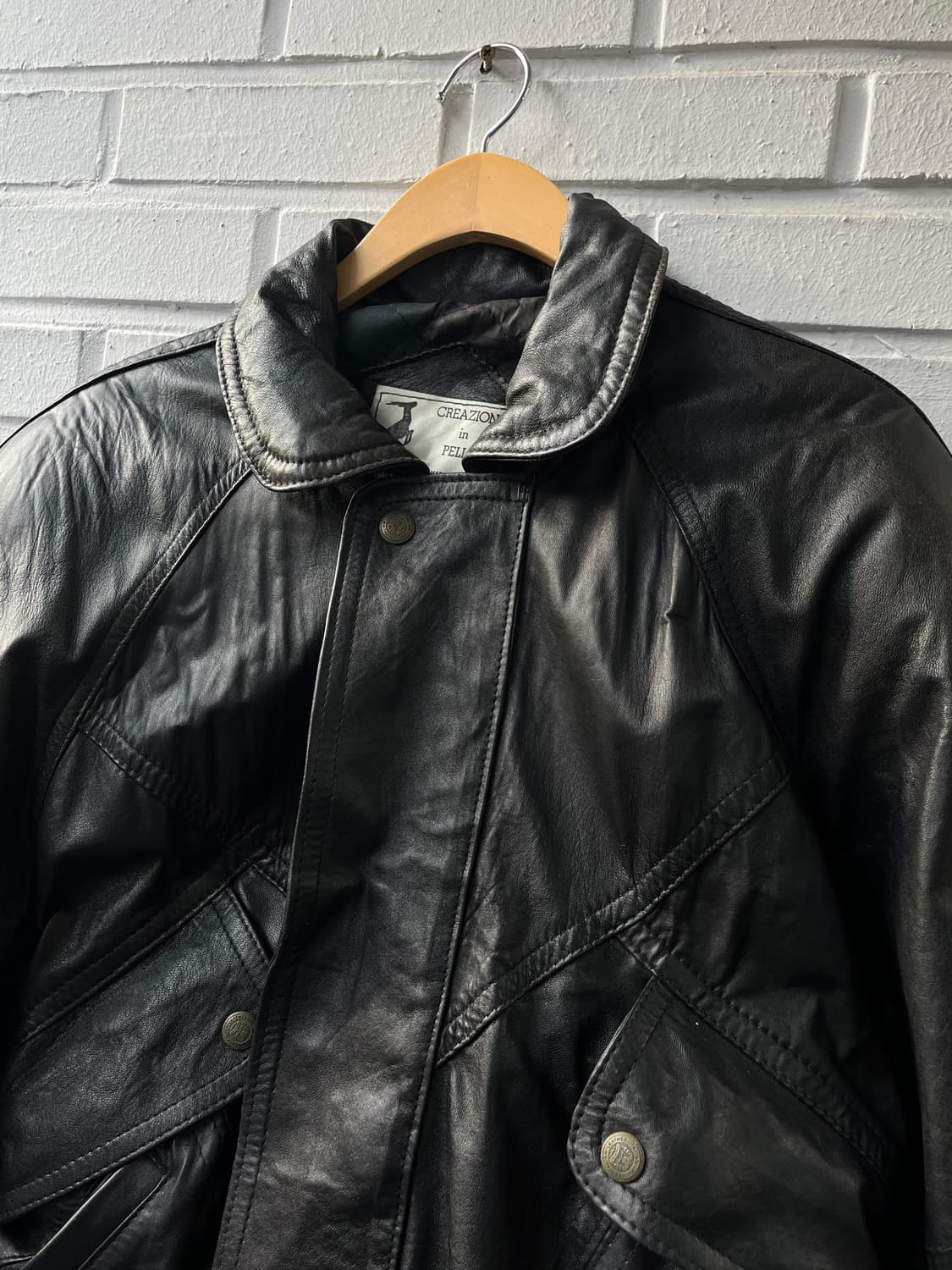 CREAZIONI leather jacket (made in ITALY) 상품이미지3