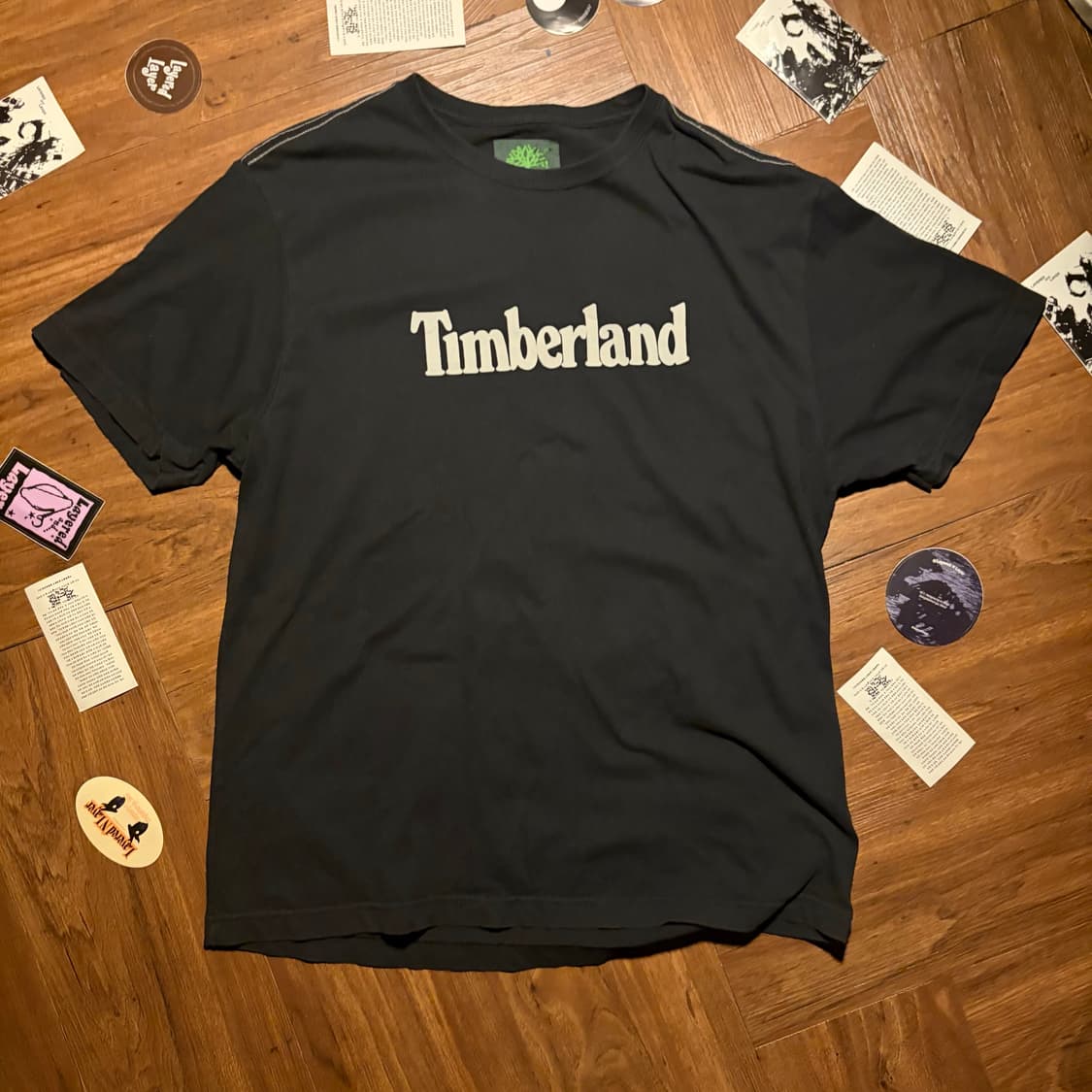 TIMBERLAND 팀버랜드 화이트 스티치 로고 티셔츠 상품이미지1