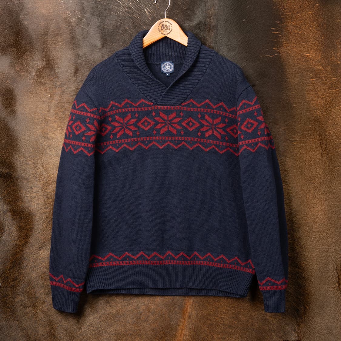 [103] J.PRESS 제이프레스 울 노르딕 숄카라 니트  상품이미지1