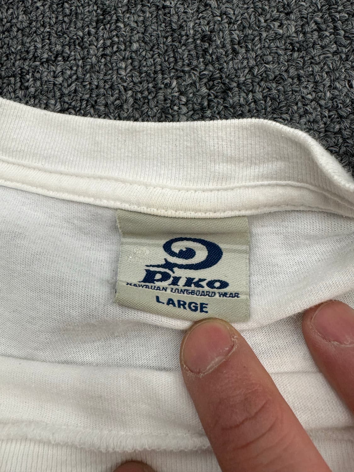 L)PIKO 빈티지 로고 프린팅 반팔 티셔츠 상품이미지3