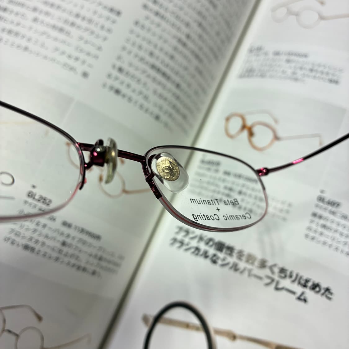 SANTA MONICA 산타모니카 반무테 티타늄 안경 레드 상품이미지8