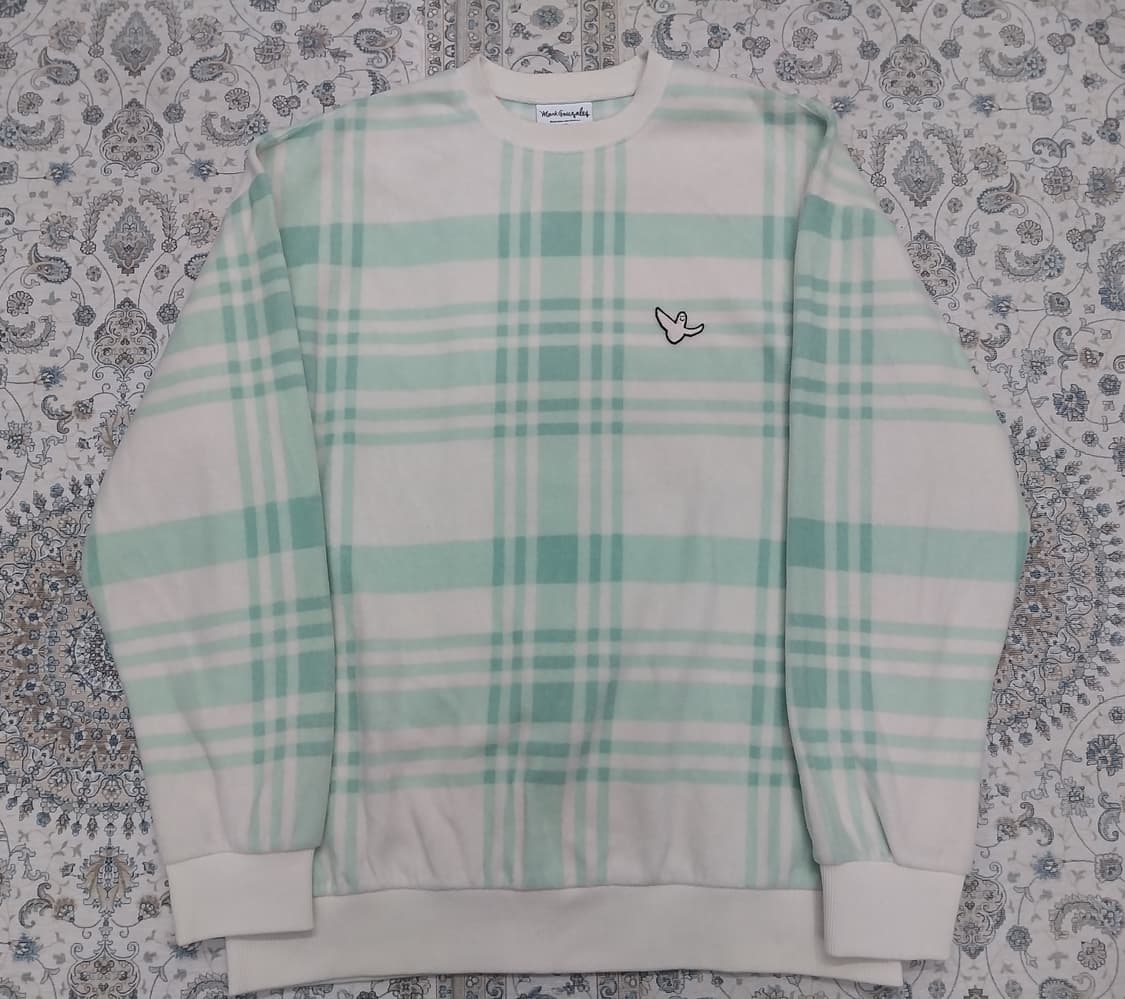 마크 곤잘레스 체크 플리스 맨투맨 L 상품이미지1