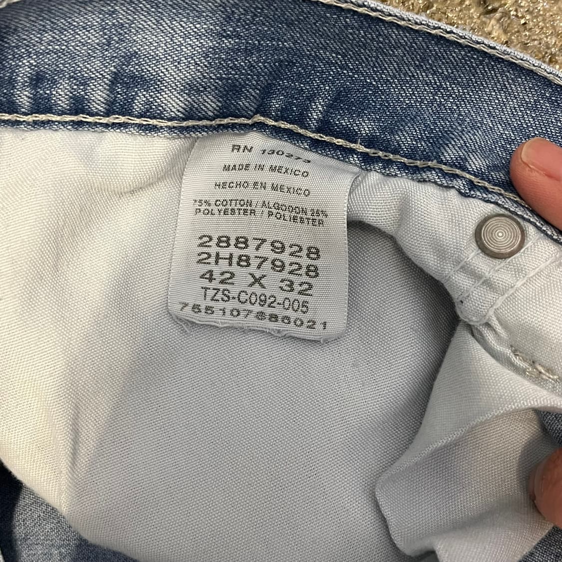 미국 빈티지 리바이스 청바지 연청 데님 팬츠 상품이미지7