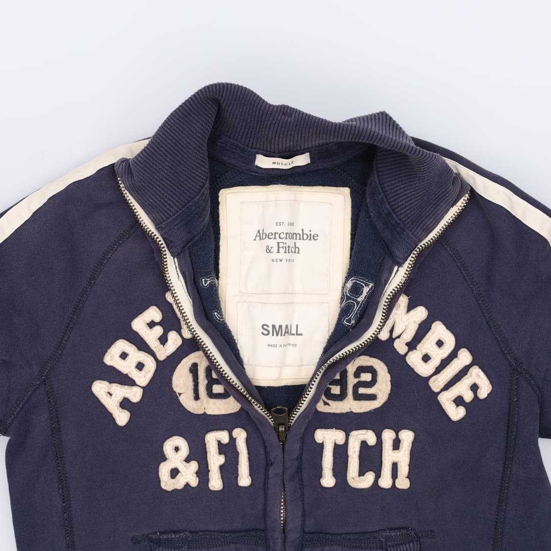[S] 아베크롬비 여성 기모 아치 로고 집업 자켓 0106J 상품이미지5