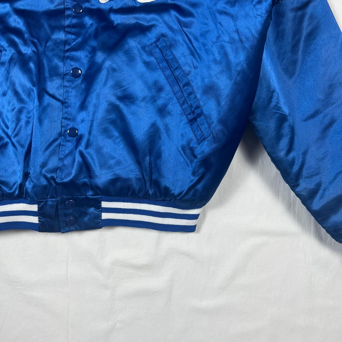 90‘s 95년도 빈티지 노모히데오 로고 사틴 봄버자켓 상품이미지5