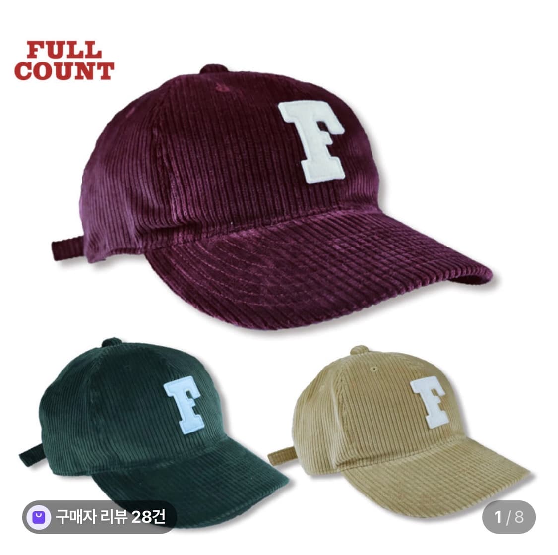 풀카운트 볼캡 상품이미지1