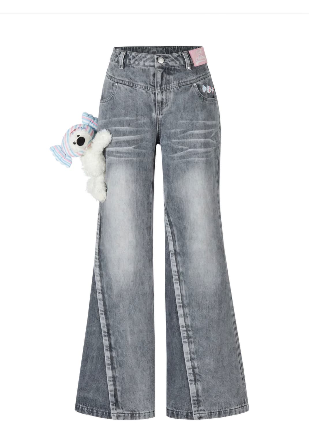 새상품)13DE MARZO 베어 데님팬츠 상품이미지1