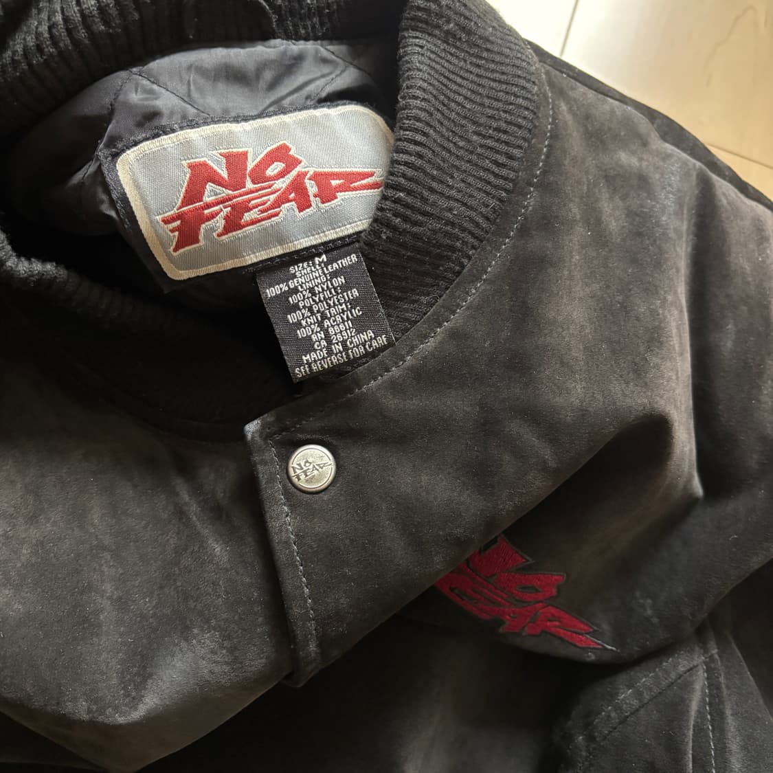 no fear 노피어 스웨이드 바시티 자켓 상품이미지4