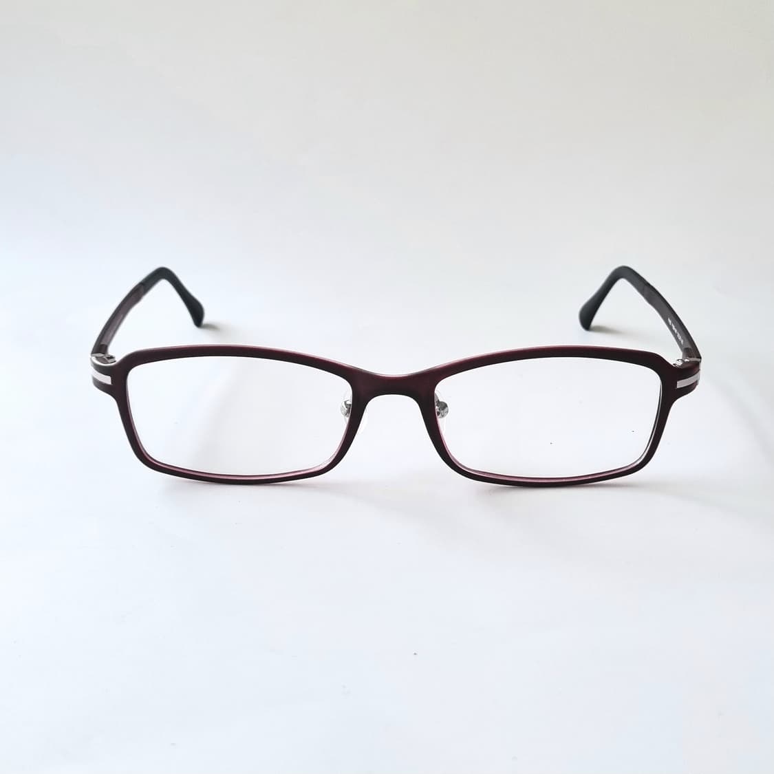 데드스탁 독일 Brillenmann 정품 세련된 버건디 스퀘어 653 상품이미지2