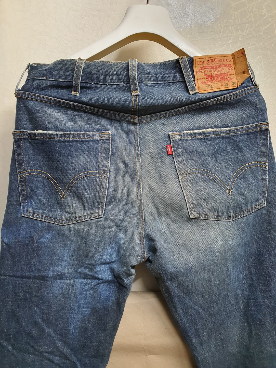 리바이스 501 빈티지 워싱 데님진 33 상품이미지4