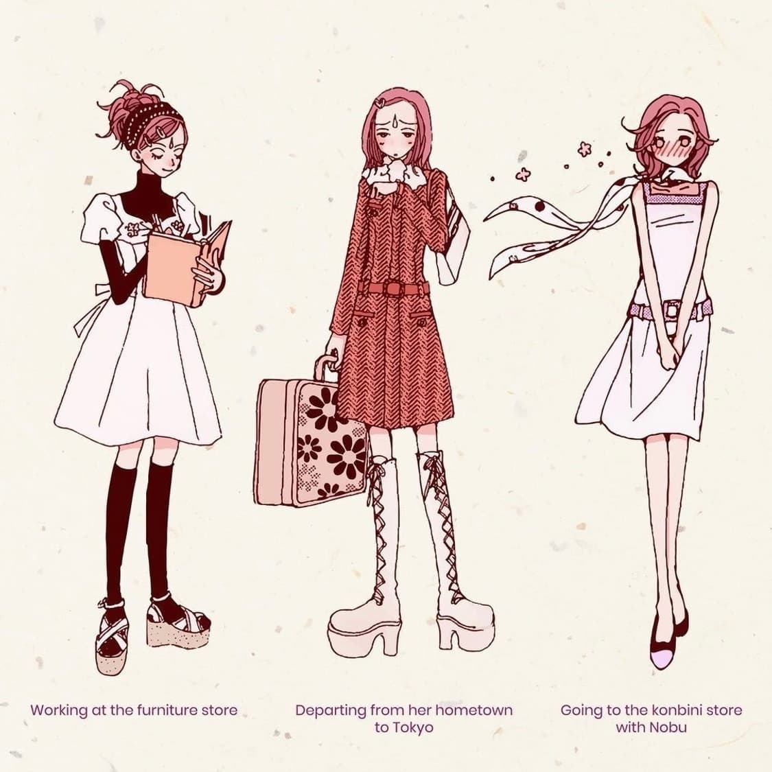 나나 하치깔 mars 레이스 리본 원피스 상품이미지2