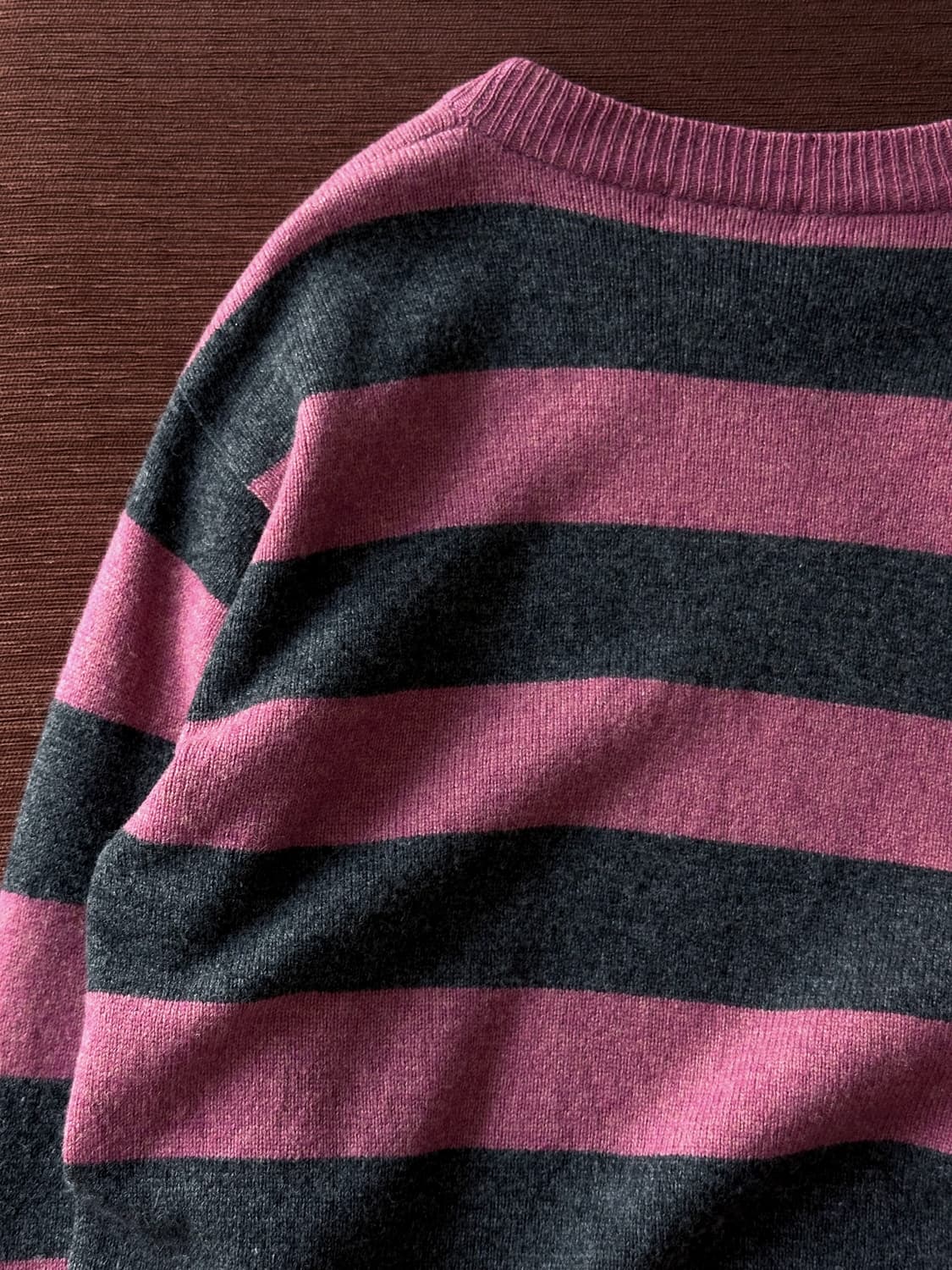 Middle gauge border knit TOP 상품이미지5