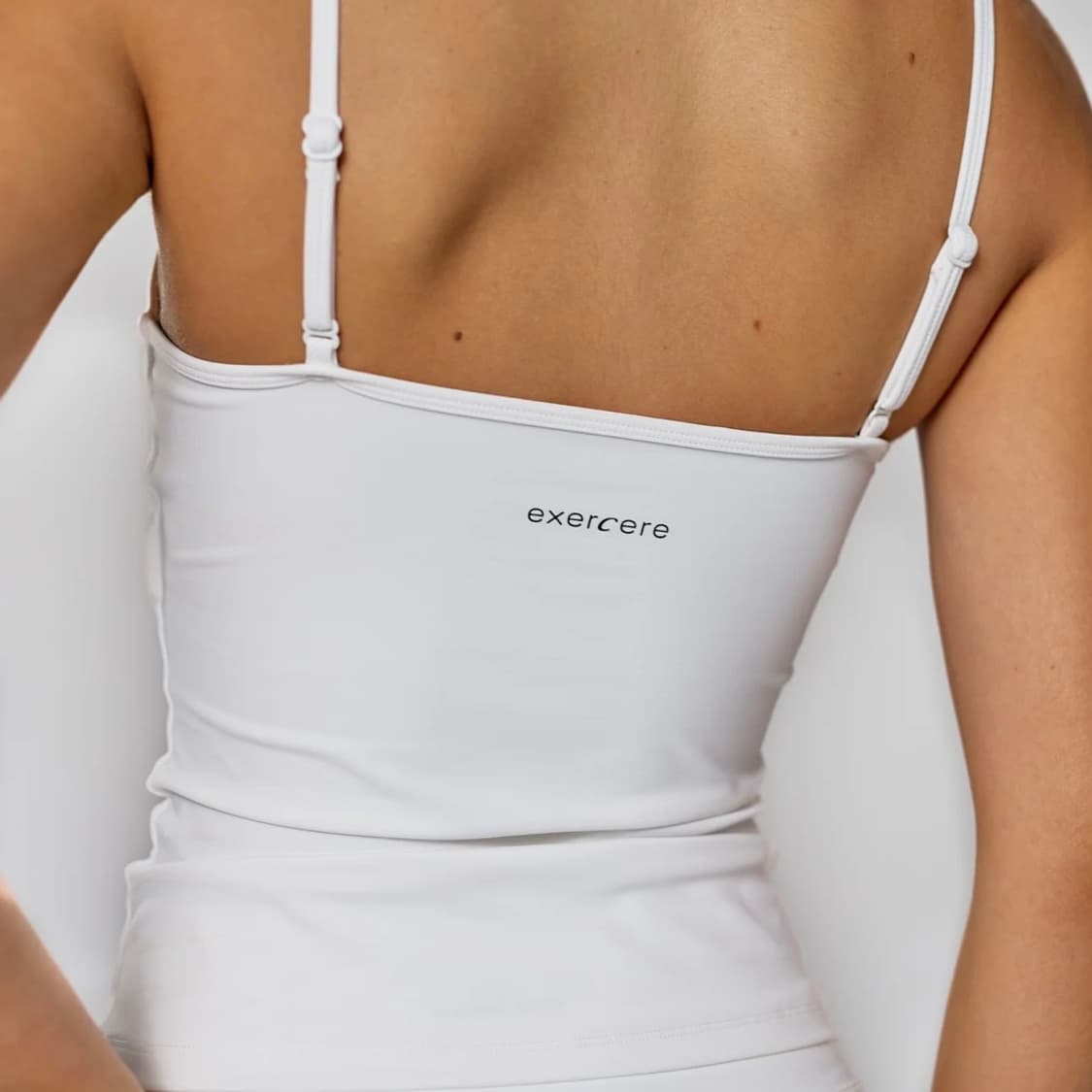 exercere scrunch tank top white.s 상품이미지3