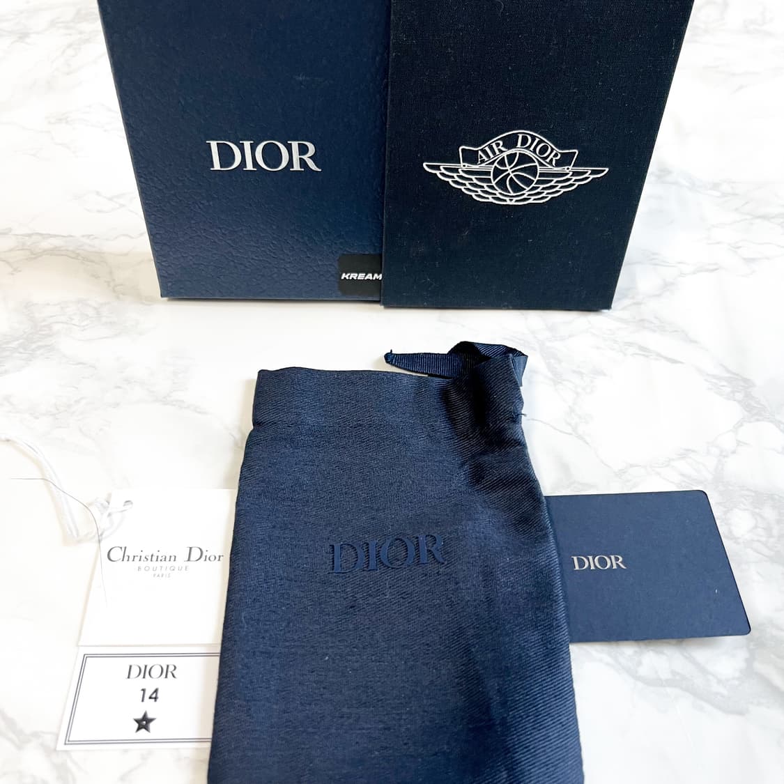 디올 X 에어 조던 윙스 카드지갑 블루 멀티 상품이미지8