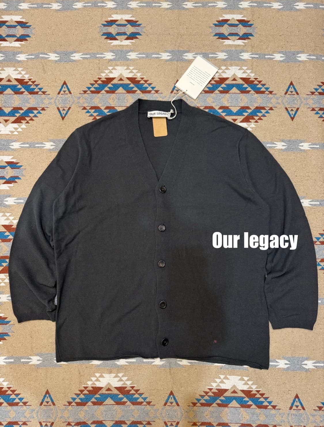 [48][100] 아워레가시 니트 가디건 차콜 상품이미지1