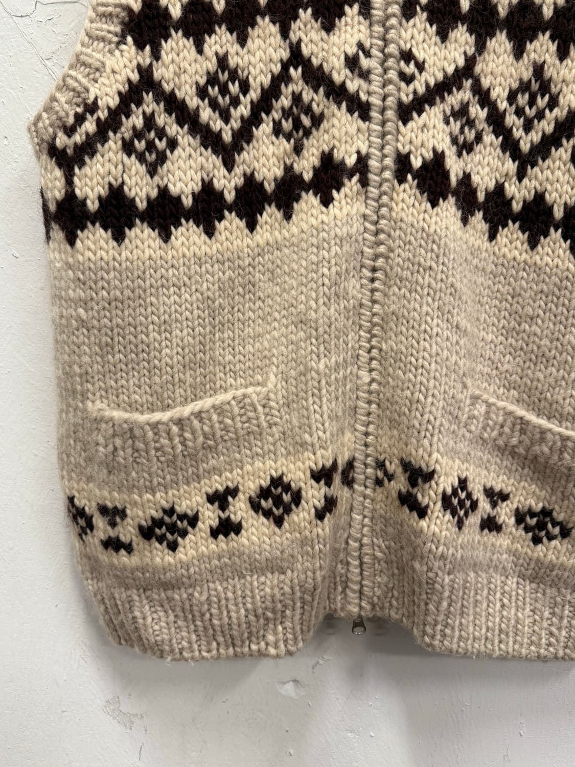 3L) Nordic Wool 100% Knit 2-Way Zip Vest 상품이미지3