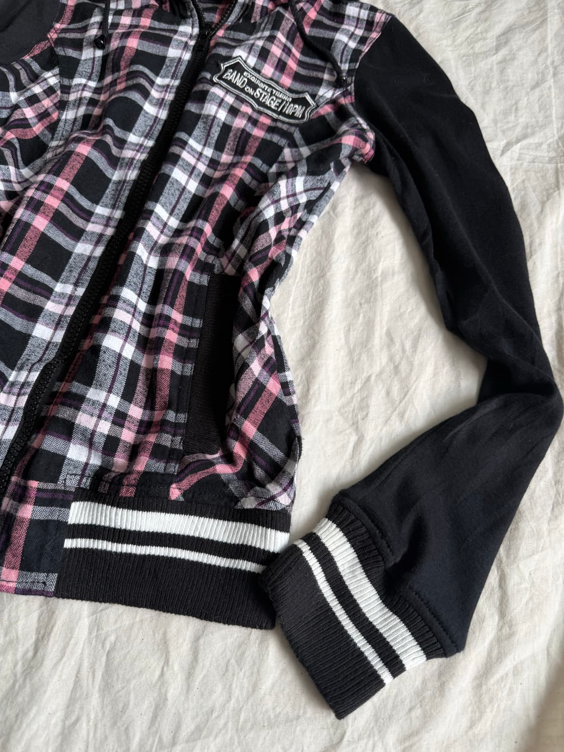 스카이봄버 캐캐체 펑크 투웨이 체크 집업 상품이미지3