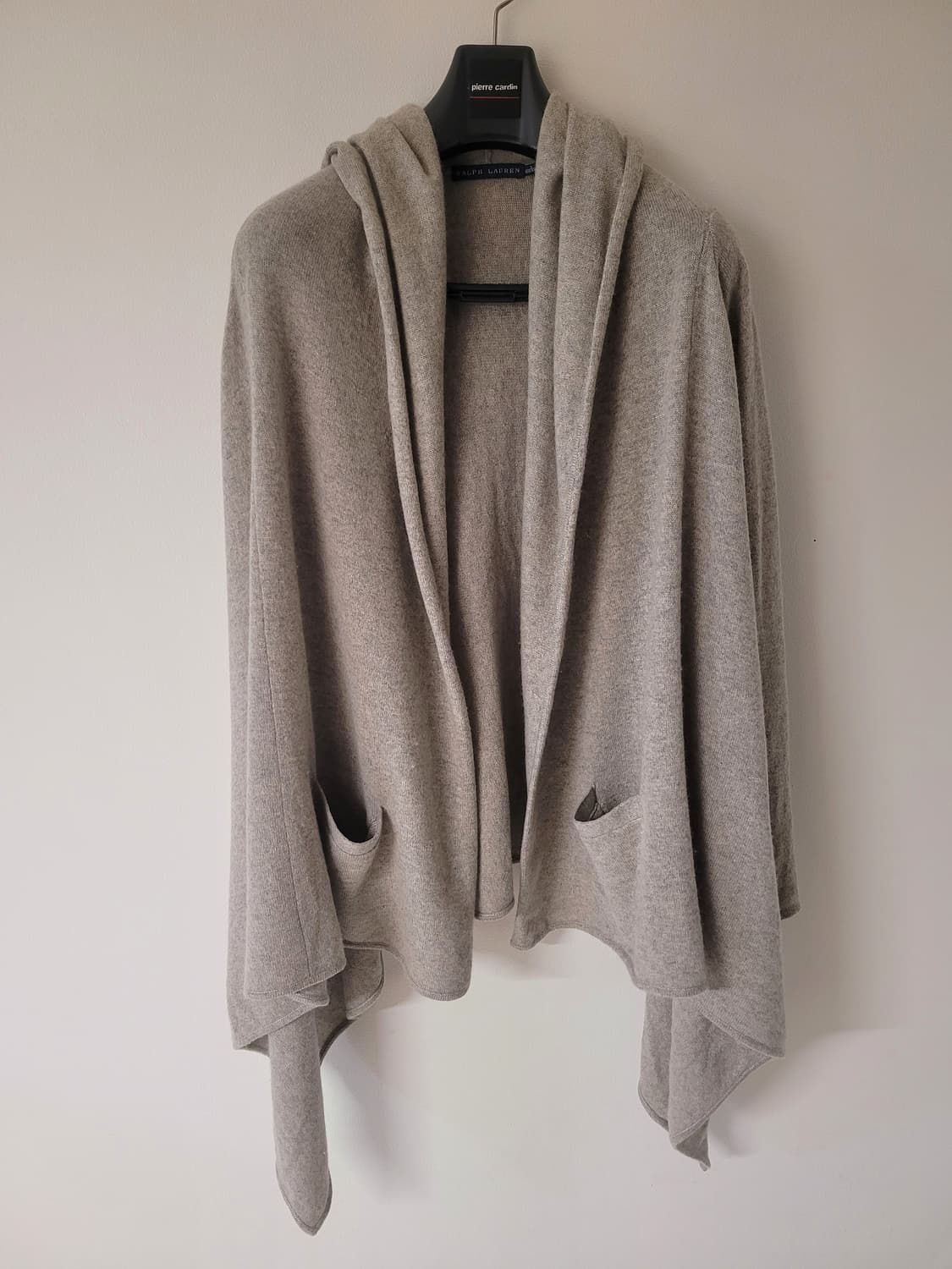 랄프로렌 캐시미어 후드 숄 가디건 S 상품이미지1