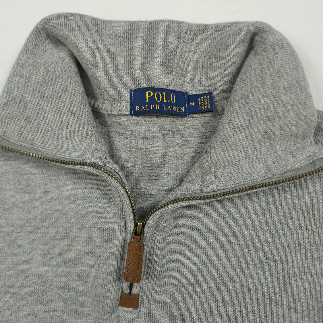 L(100) 폴로 랄프로렌 반집업니트 그레이 상품이미지4