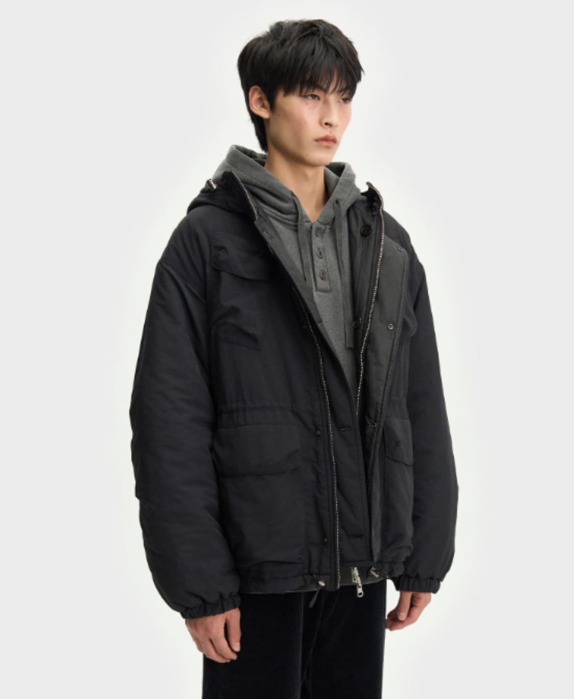 벨리에 가르송 패디드 점퍼 - 블랙 105 상품이미지1