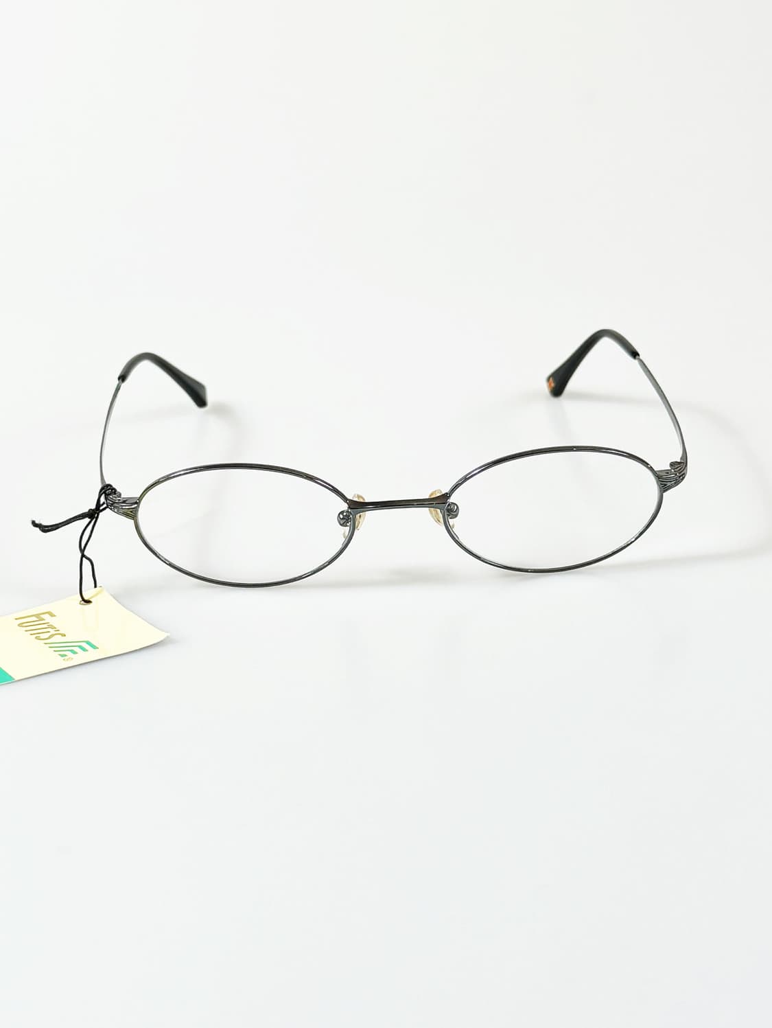 90s FUTIS 건메탈 슬림 오벌 프레임 빈티지 안경 상품이미지1