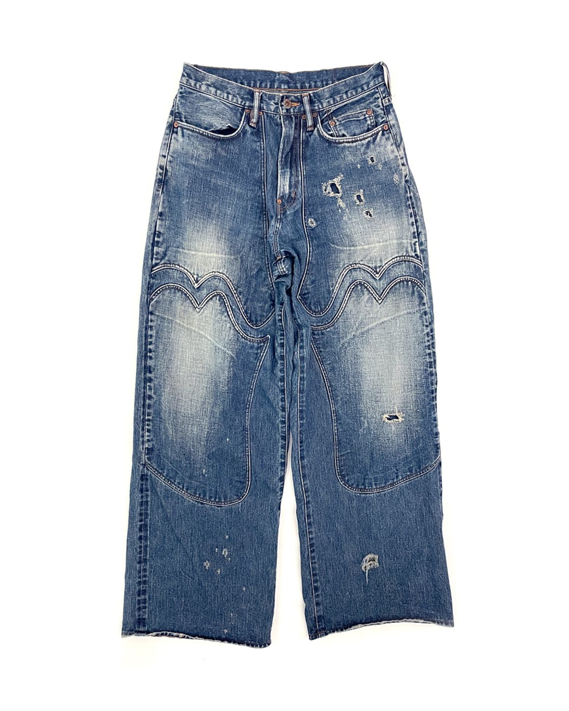 24SS 슈가힐 페이디드 모던 웨스턴 데님 와이드 트라우저 / 32 상품이미지1