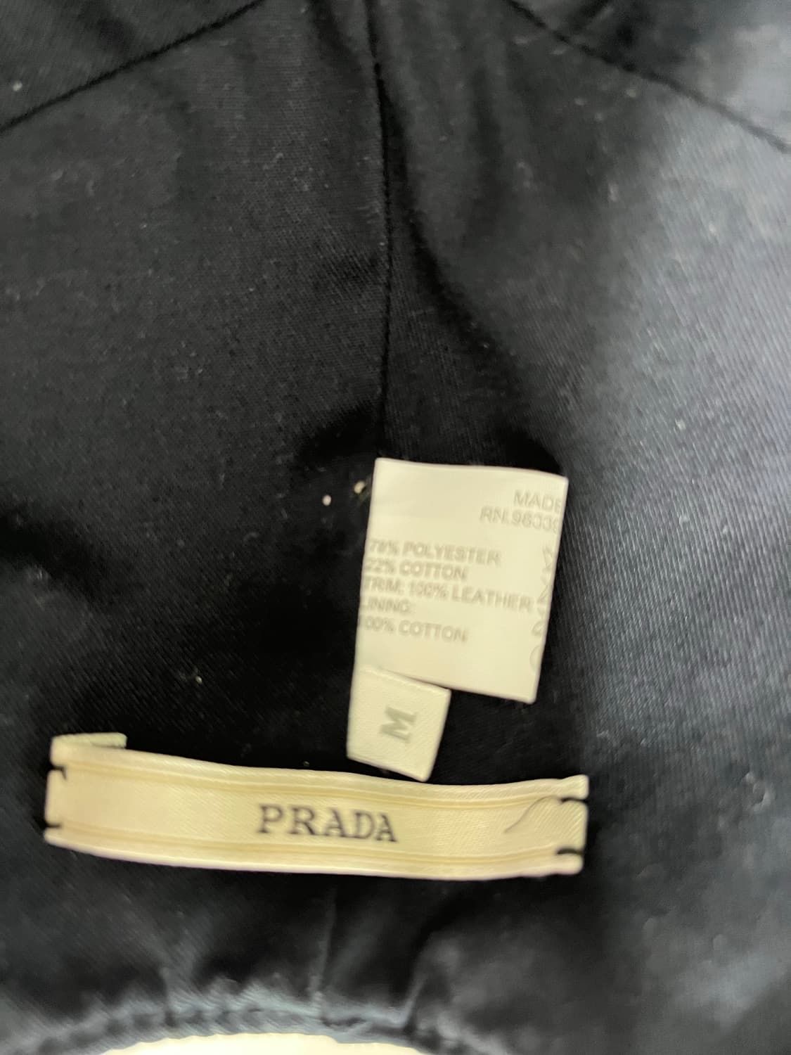 프라다 데님 로고 볼캡 M사이즈 상품이미지5