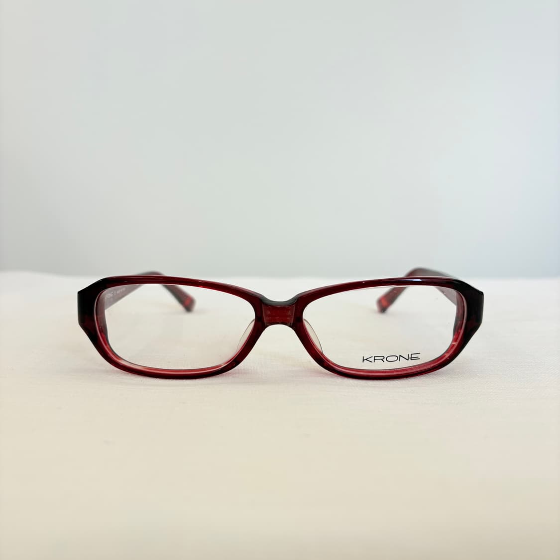 KRONE 레드 뿔테 빈티지안경 상품이미지1