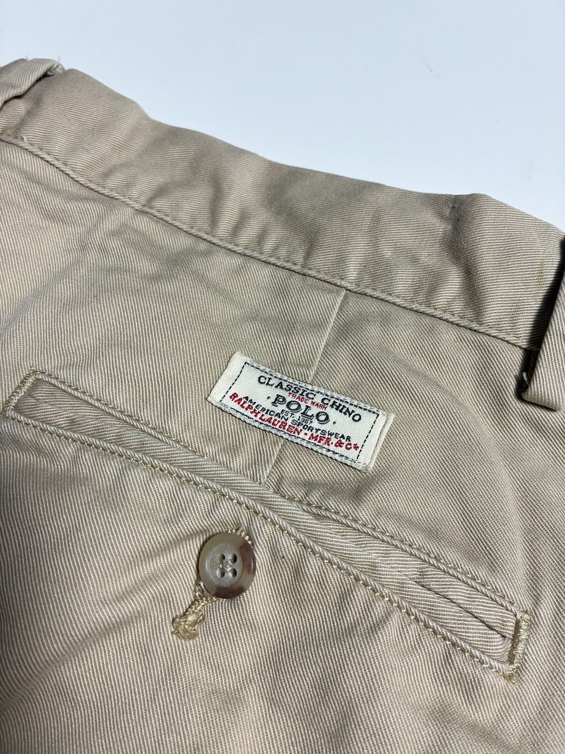 폴로 랄프로렌 로고 패치 클래식 베이지 치노 팬츠 R2355 상품이미지8