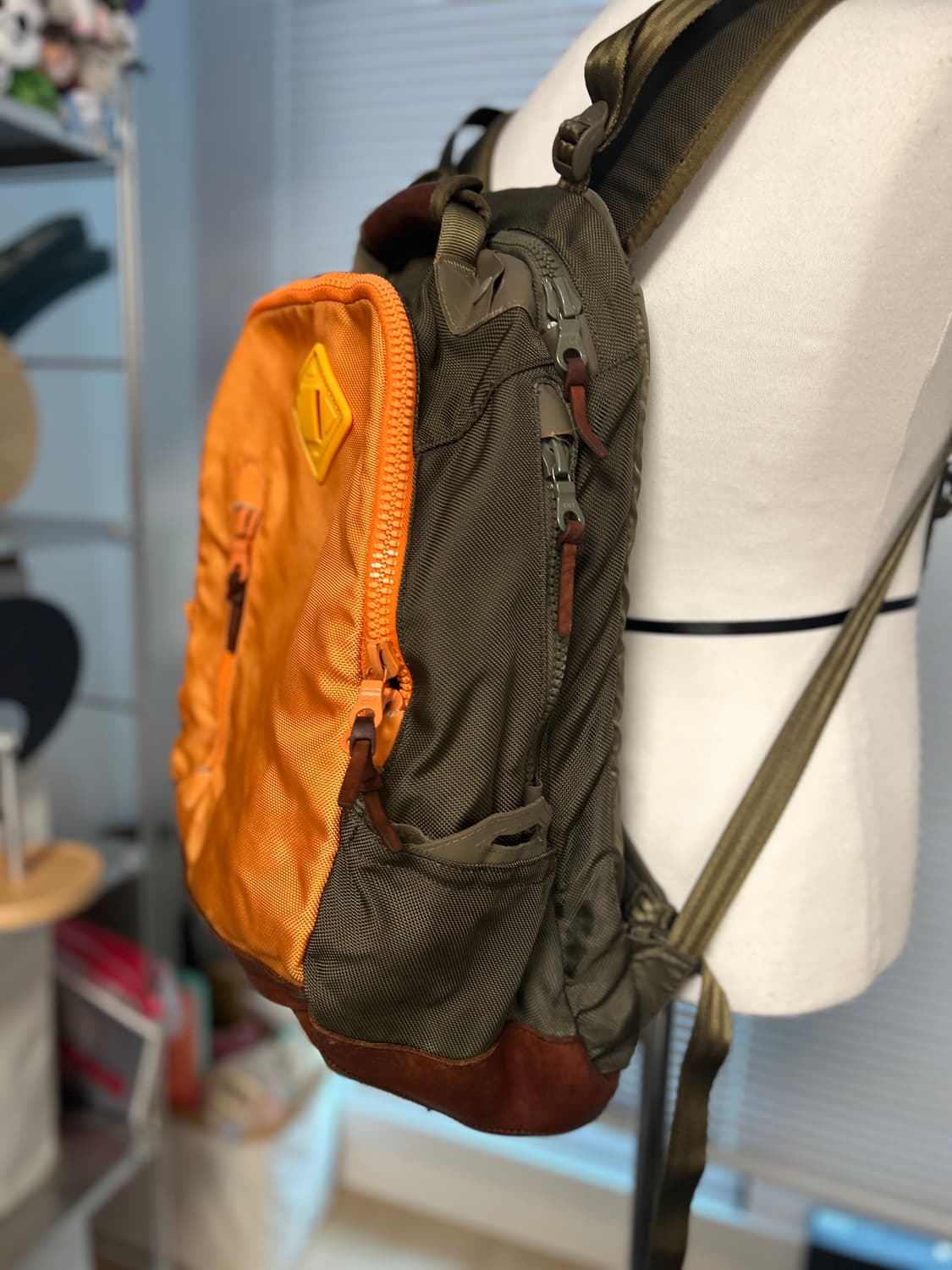 VISVIM 올드비즈빔 오렌지 멀티컬러 발리스틱 백팩 20L 상품이미지4