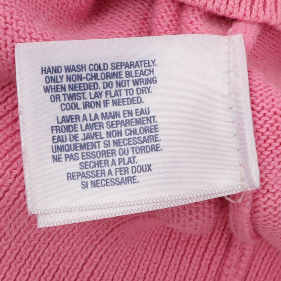 폴로 랄프로렌 라이트 핑크 코튼 브이넥 니트 상품이미지9