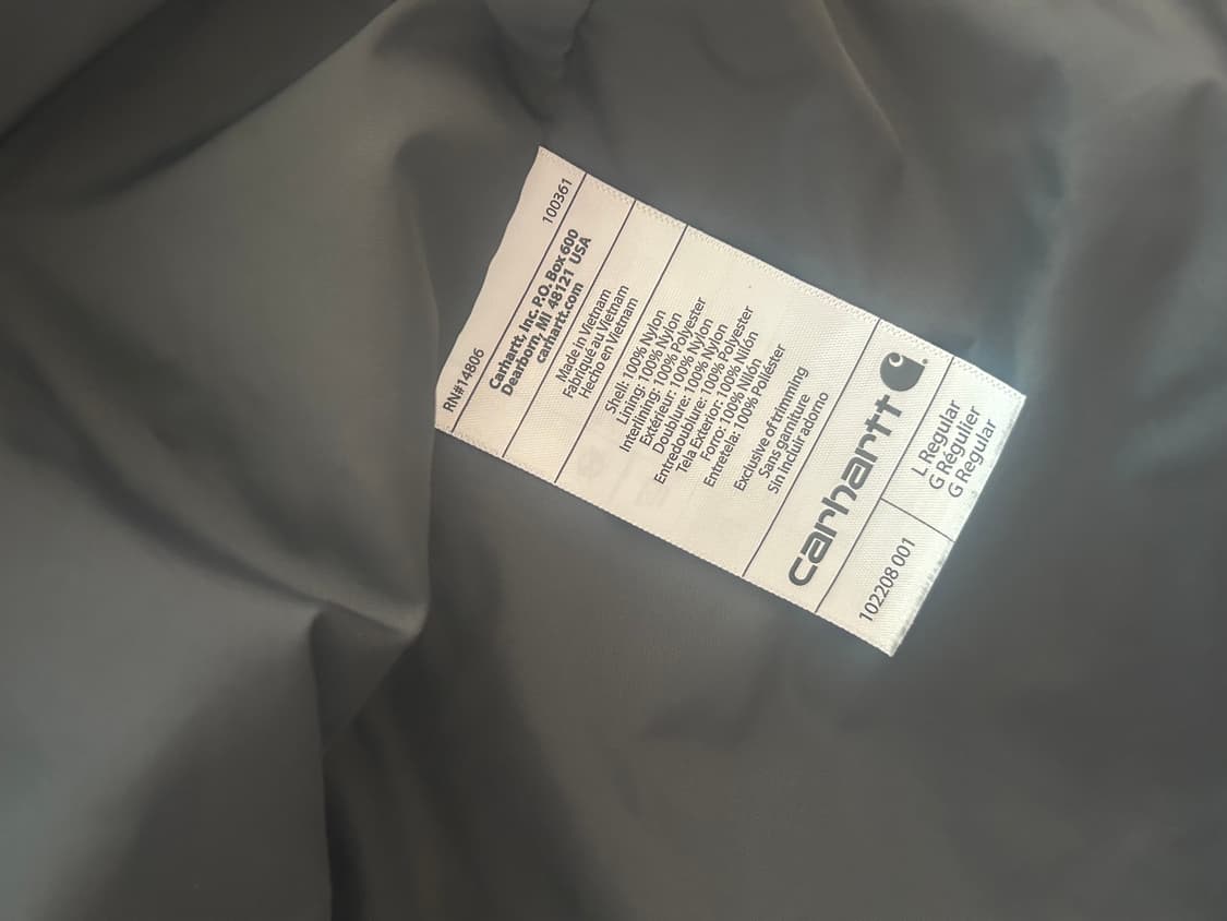 칼하트 경량패딩 L 상품이미지3