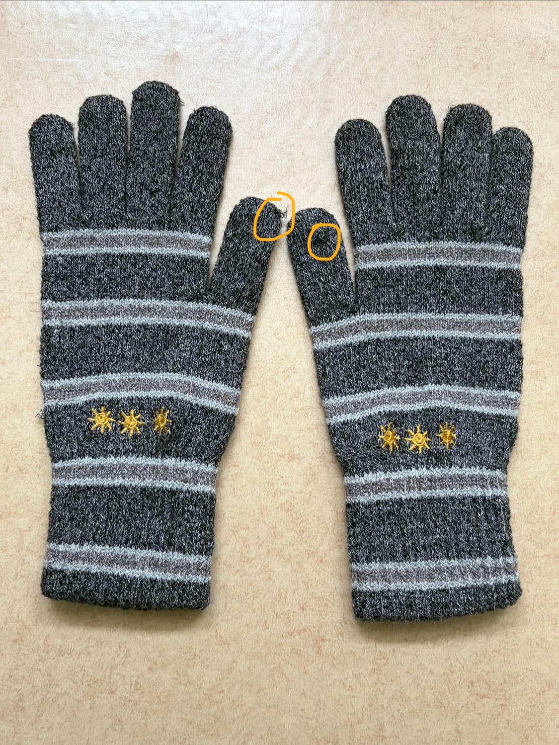 글랙 썬 스프라이트 니트 장갑 차콜 그레이 상품이미지3