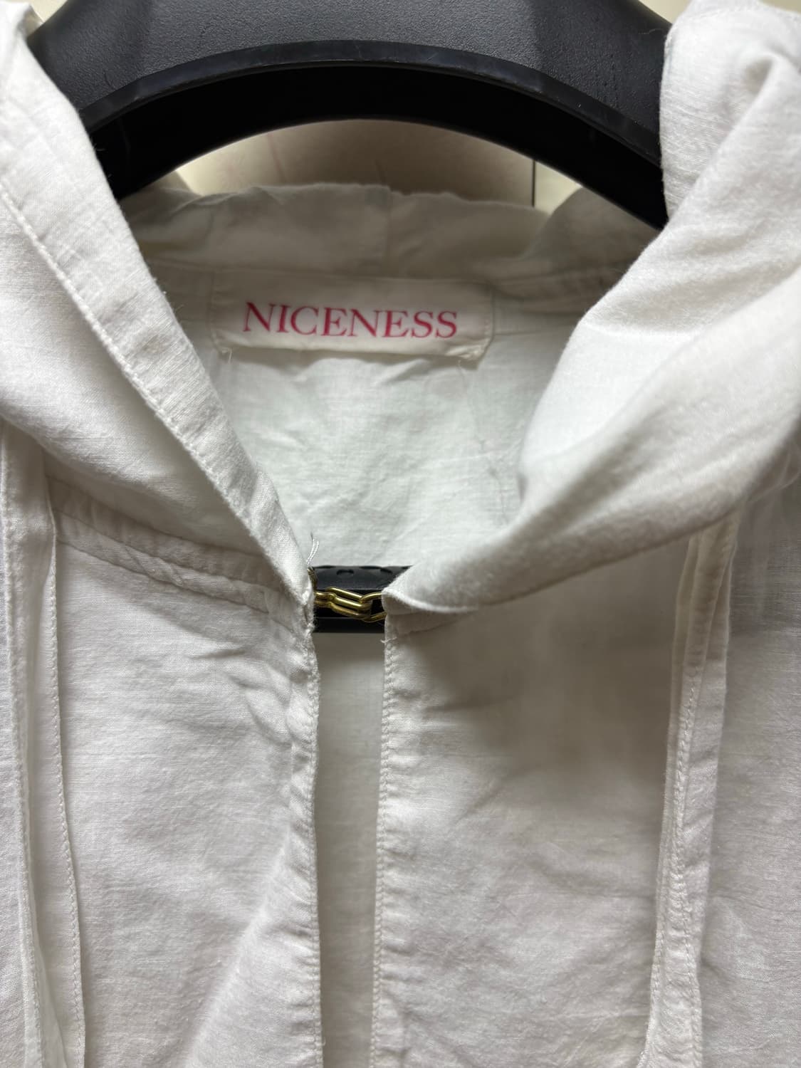 [L, 샘플] 나이스네스 warren 화이트 스노우파카 niceness 상품이미지4