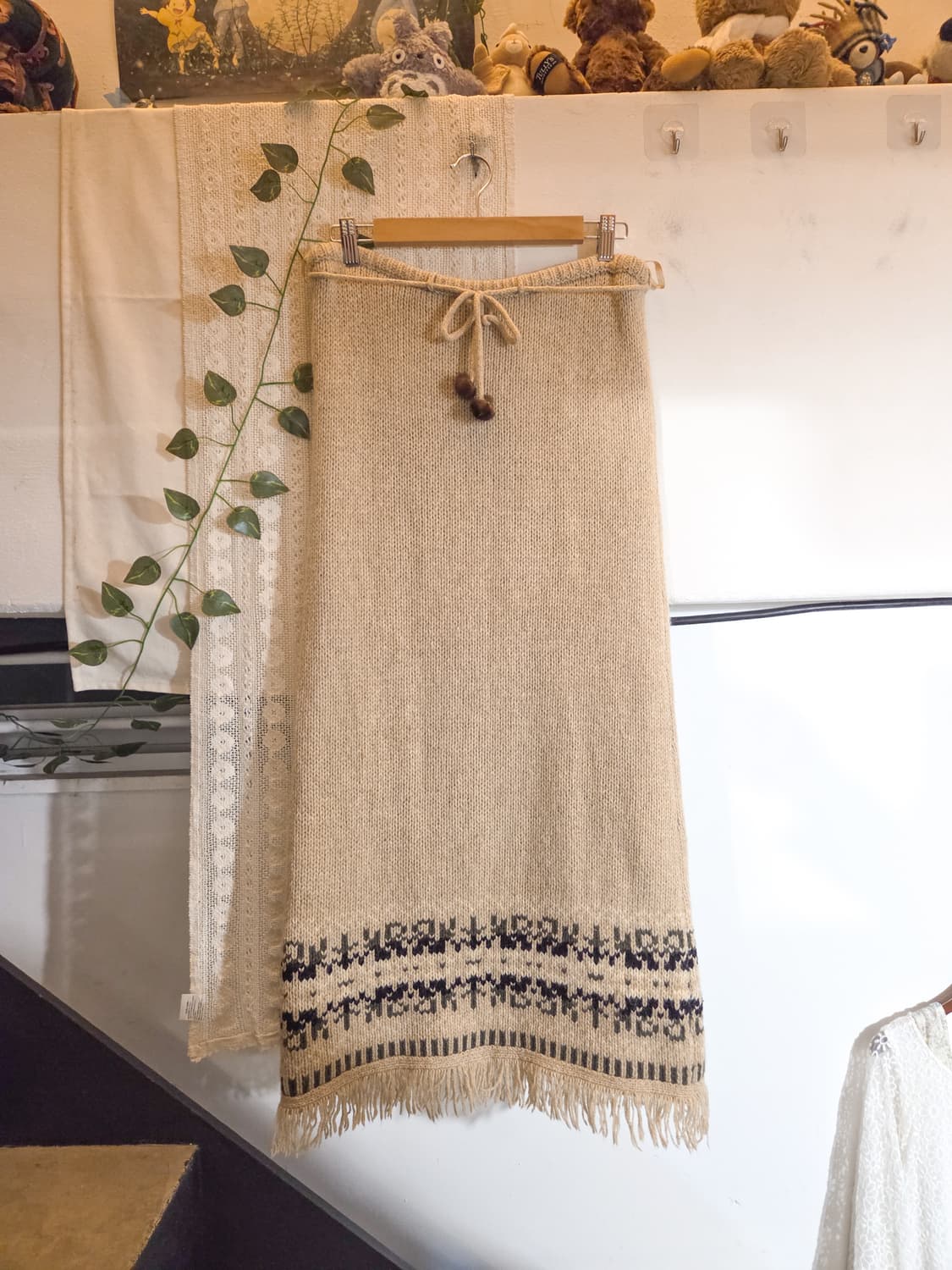 에스닉 니트 롱스커트 상품이미지1