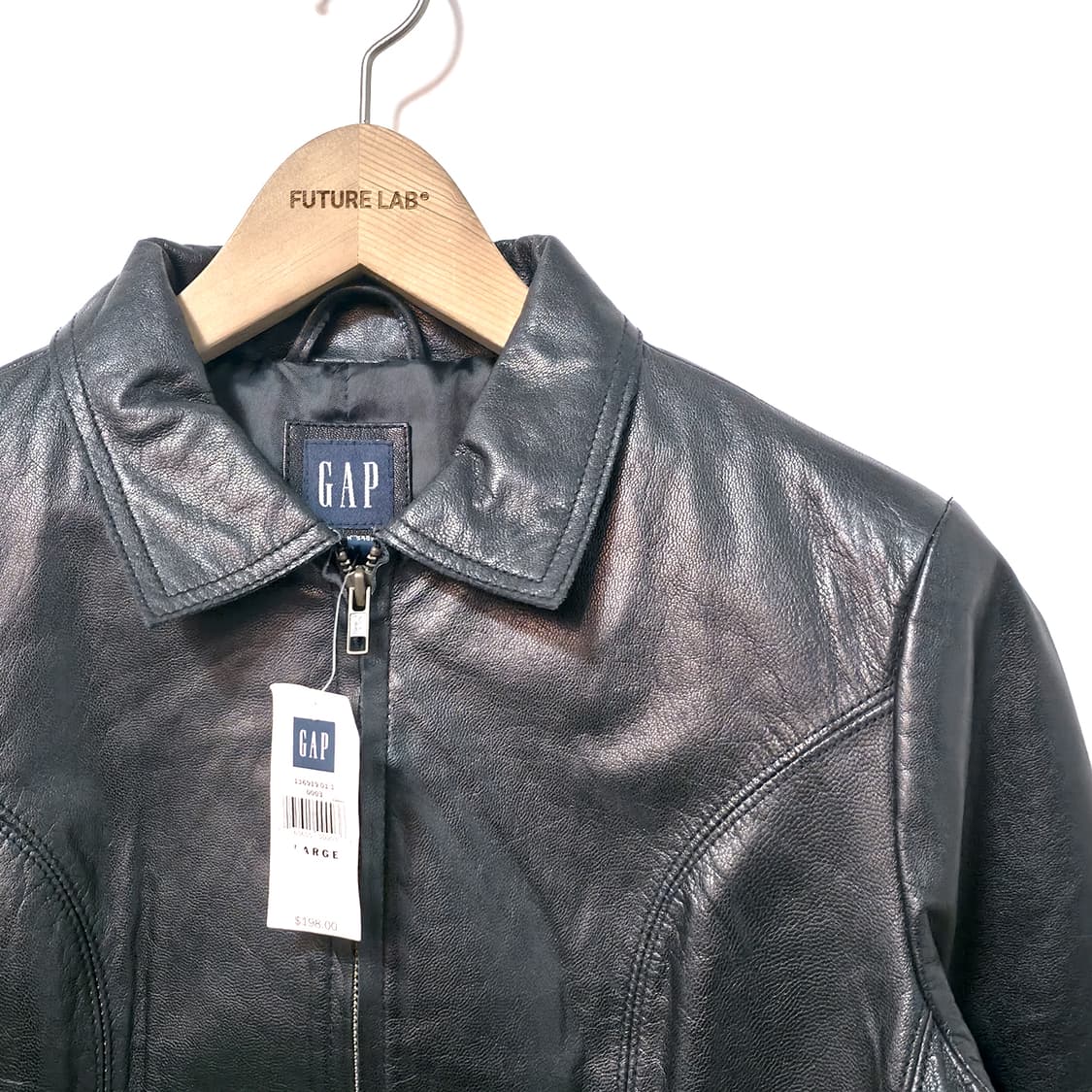 [W/L] 올드 갭 싱글 레더 자켓 블랙 상품이미지3