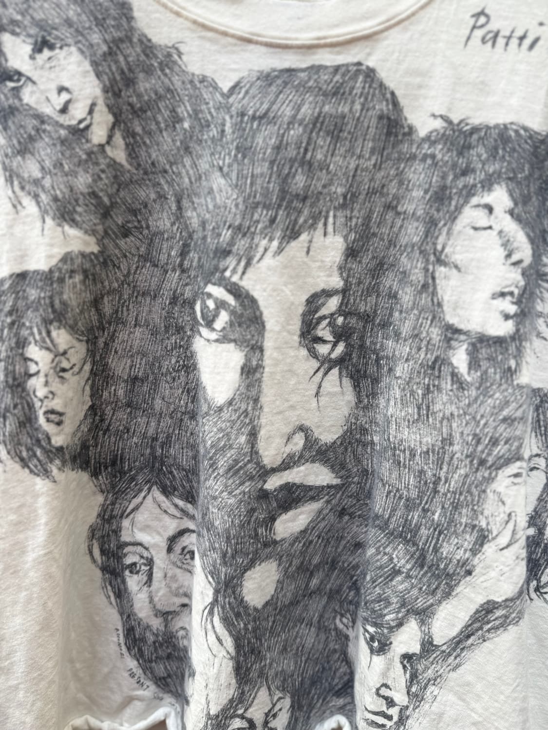 일본 Anomori 작가 핸드페인팅 티셔츠  상품이미지2