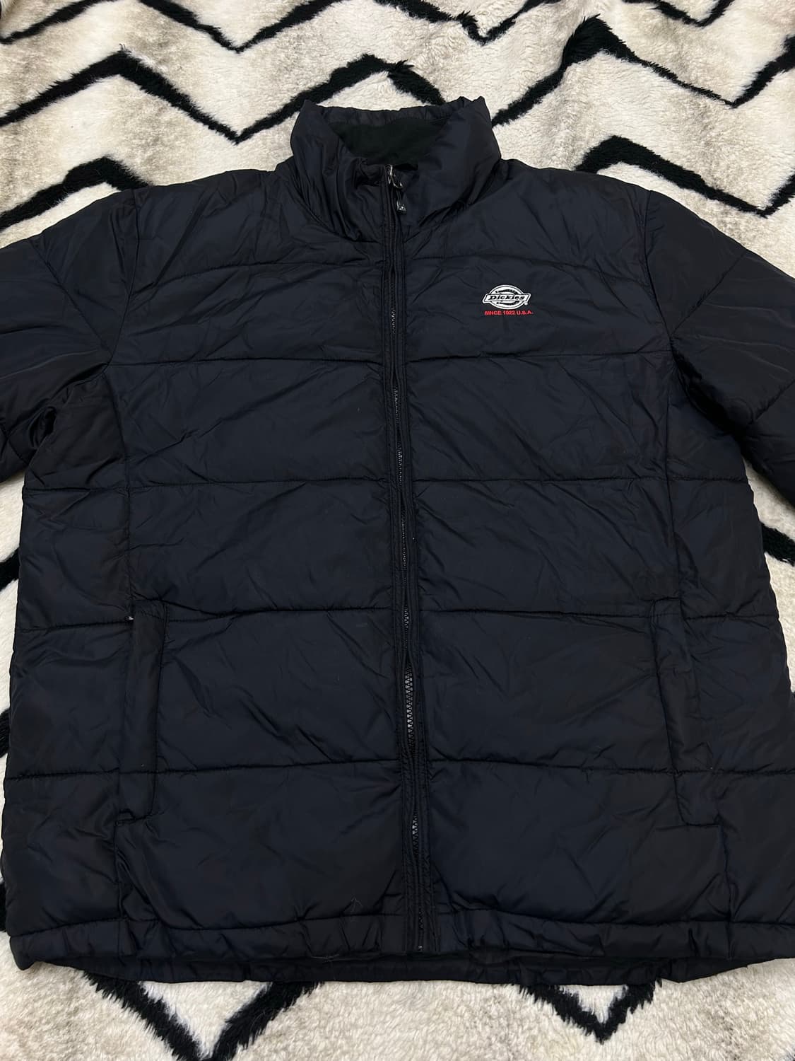 [L]디키즈 경량 패딩 자켓/블랙 상품이미지3