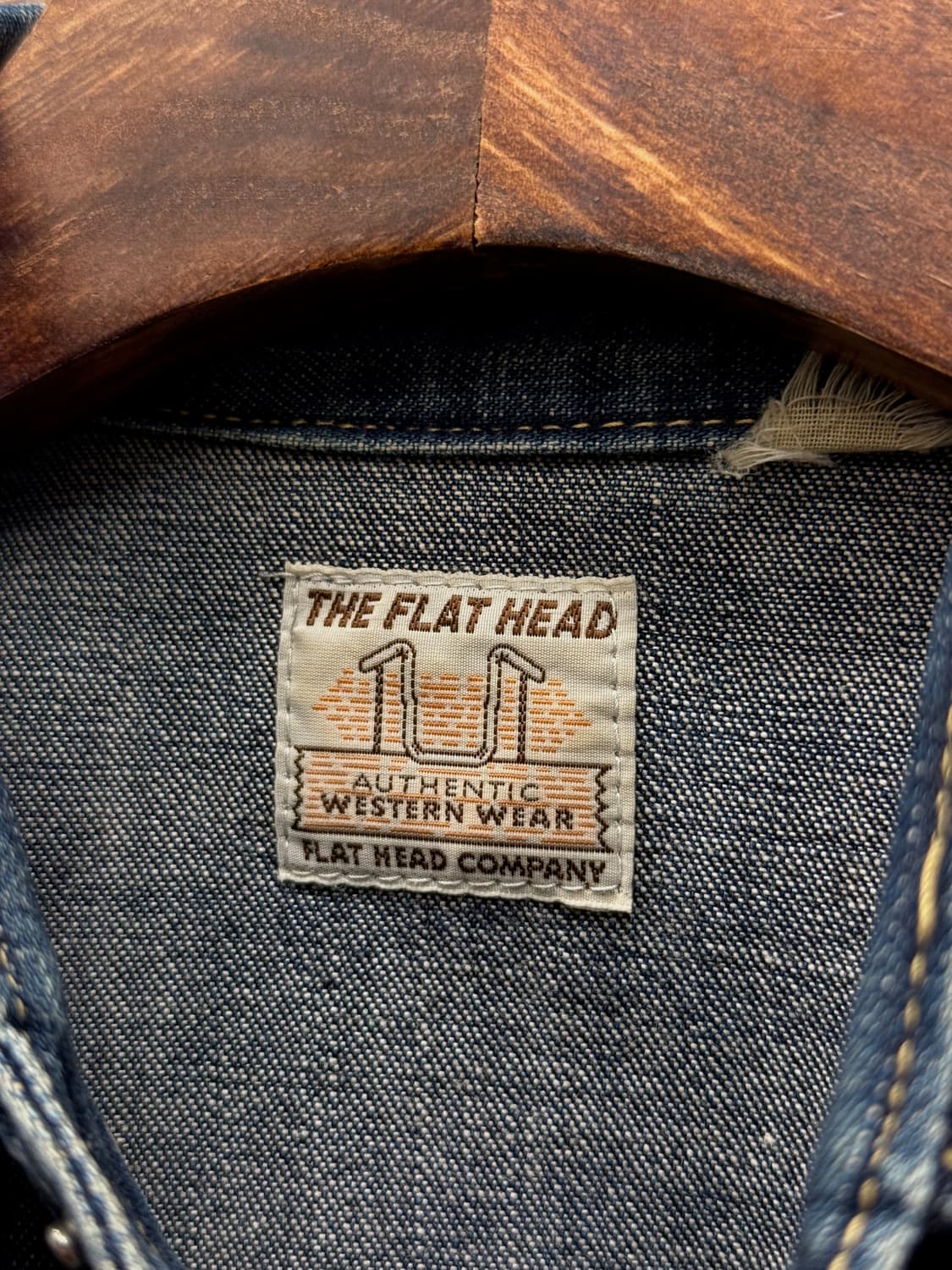 THE FLAT HEAD Selvedge Denim Western Shi 상품이미지6