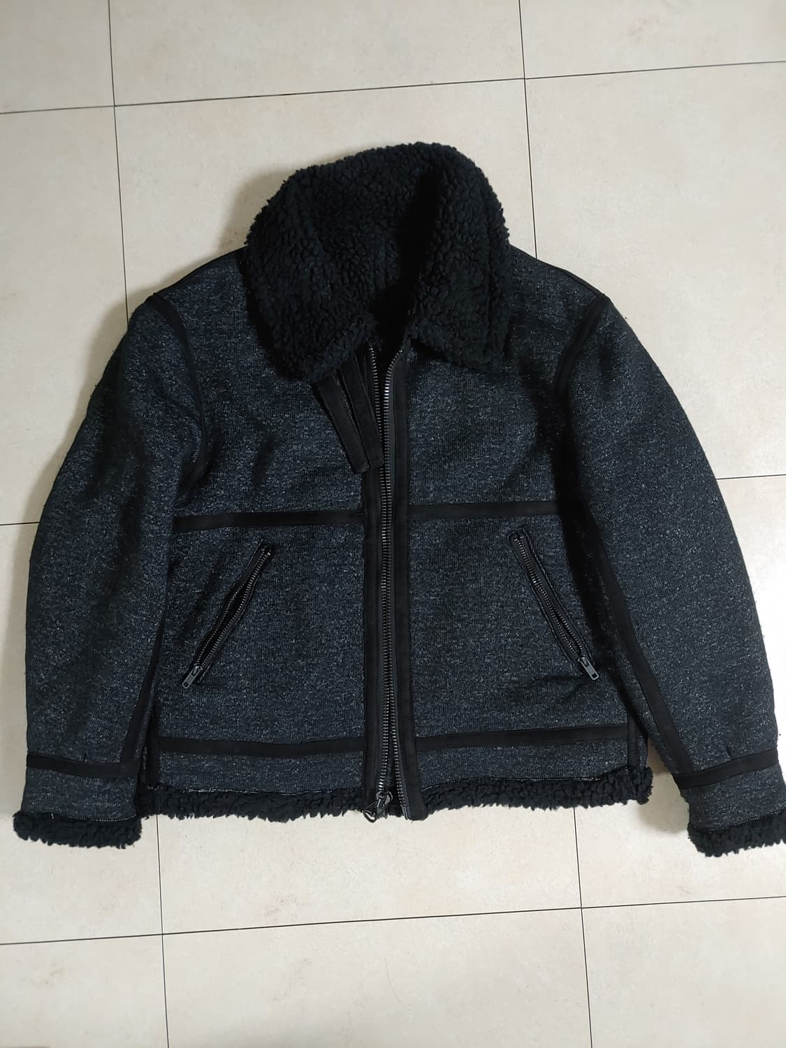 언유즈드 폴리 무톤 무스탕자켓 상품이미지1