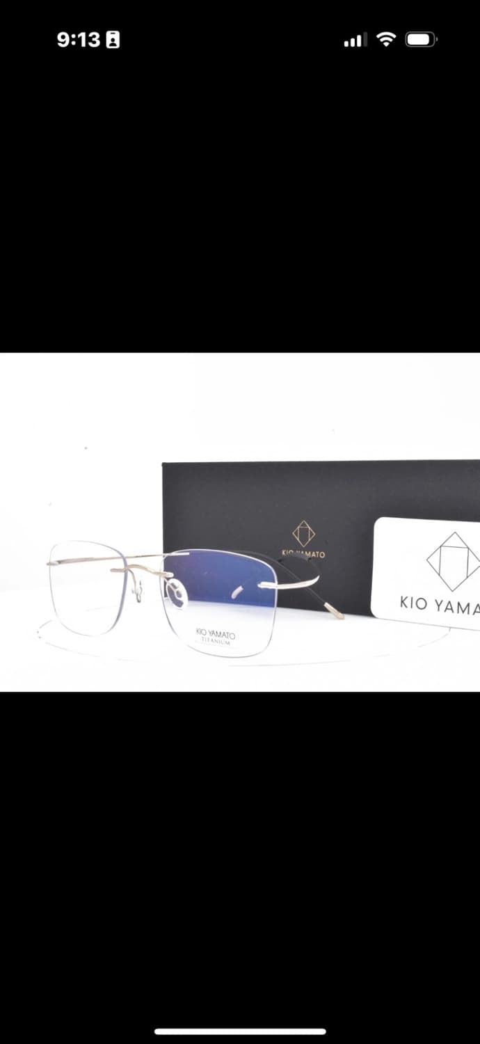 키오야마토 Kio Yamato 티타늄 무테안경 미착용 새상품  상품이미지1