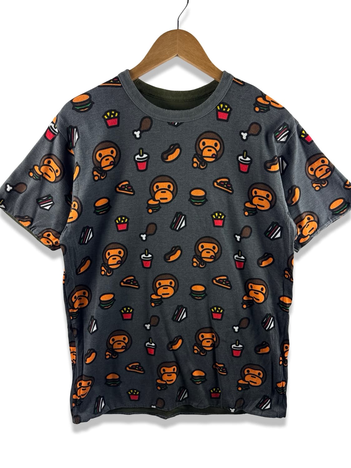 베이프 마일로 리버시블 카키 정크푸드 티셔츠2695 상품이미지2