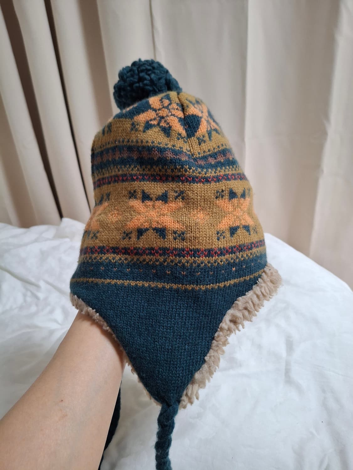 모70 뱅뱅 에스닉 귀도리 귀달이 모자 방울비니 상품이미지10