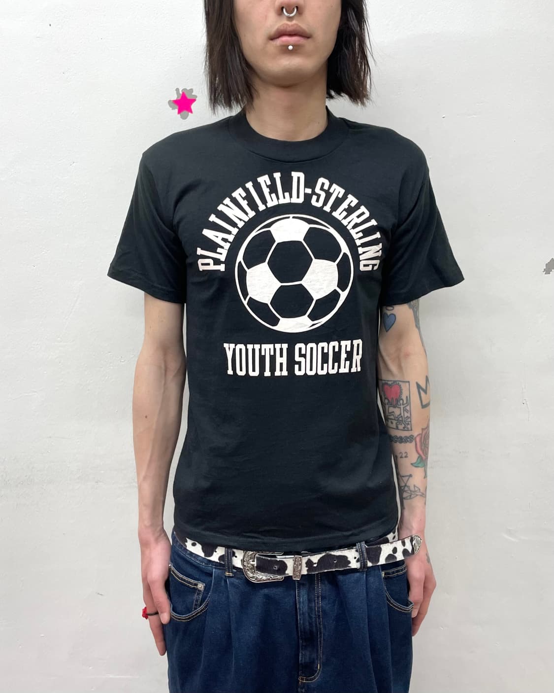 soccer ball printing T-shirt  상품이미지1